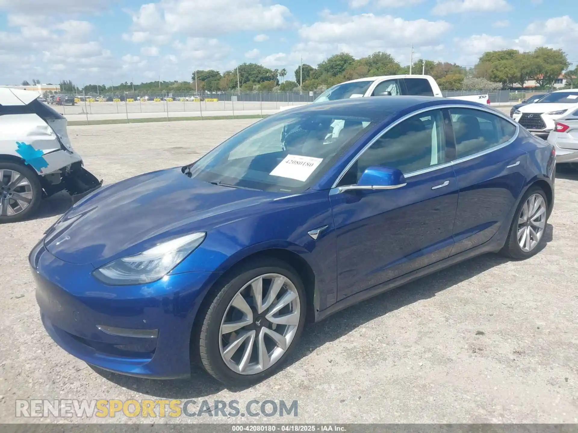 2 Photograph of a damaged car 5YJ3E1EA6LF785622 TESLA MODEL 3 2020