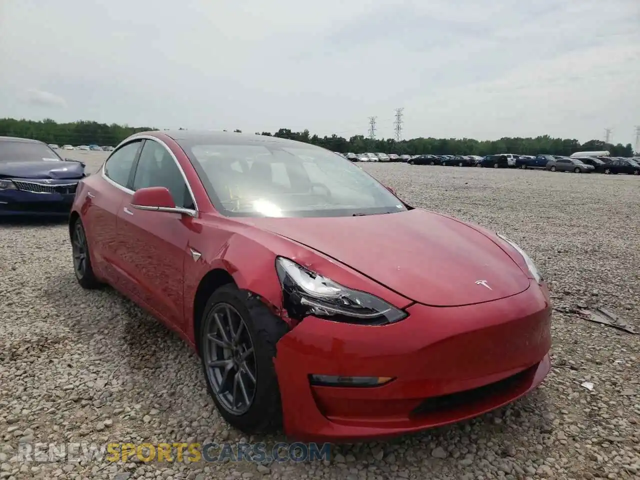 1 Photograph of a damaged car 5YJ3E1EA6LF792358 TESLA MODEL 3 2020