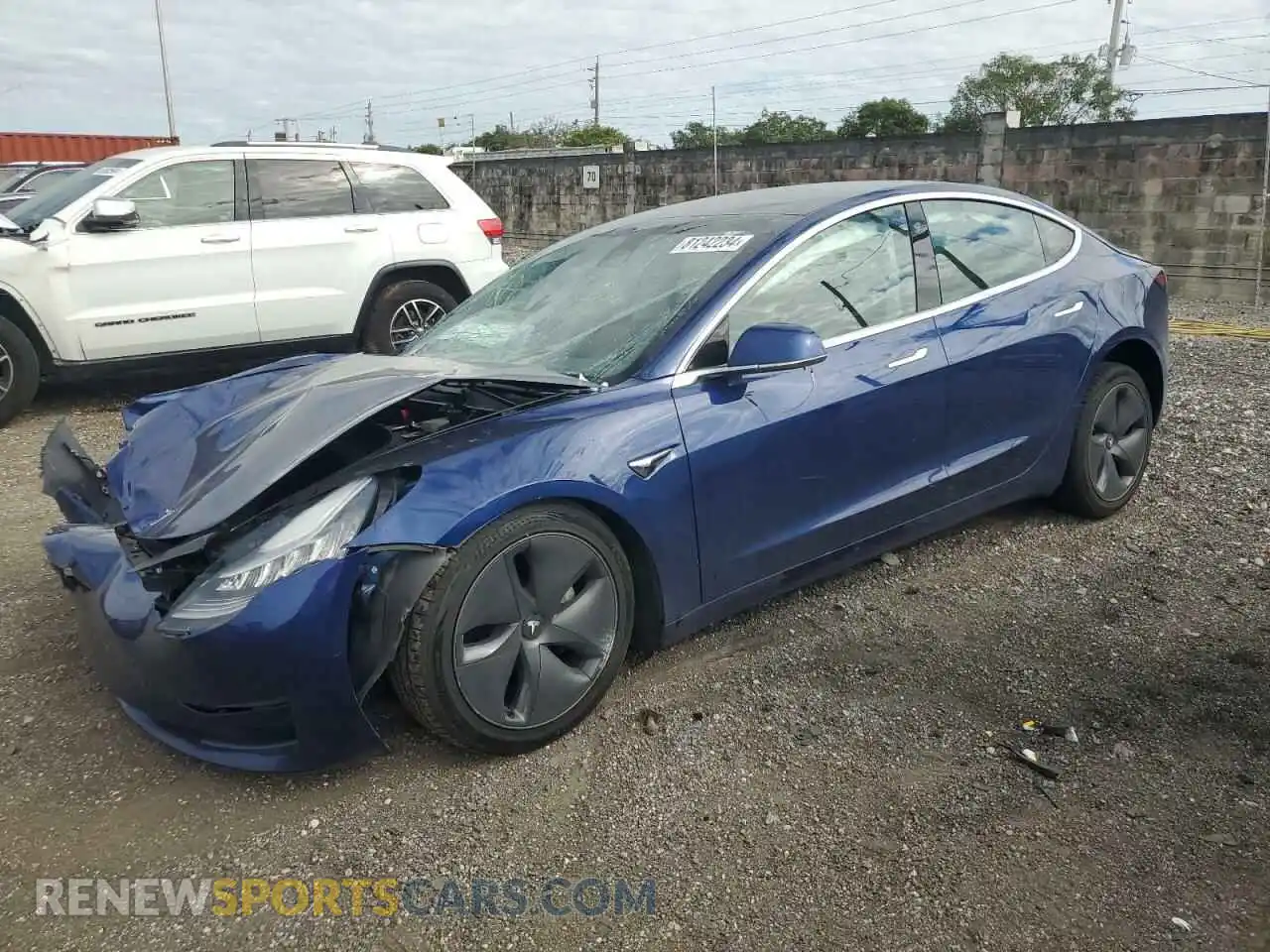 1 Photograph of a damaged car 5YJ3E1EA6LF796913 TESLA MODEL 3 2020