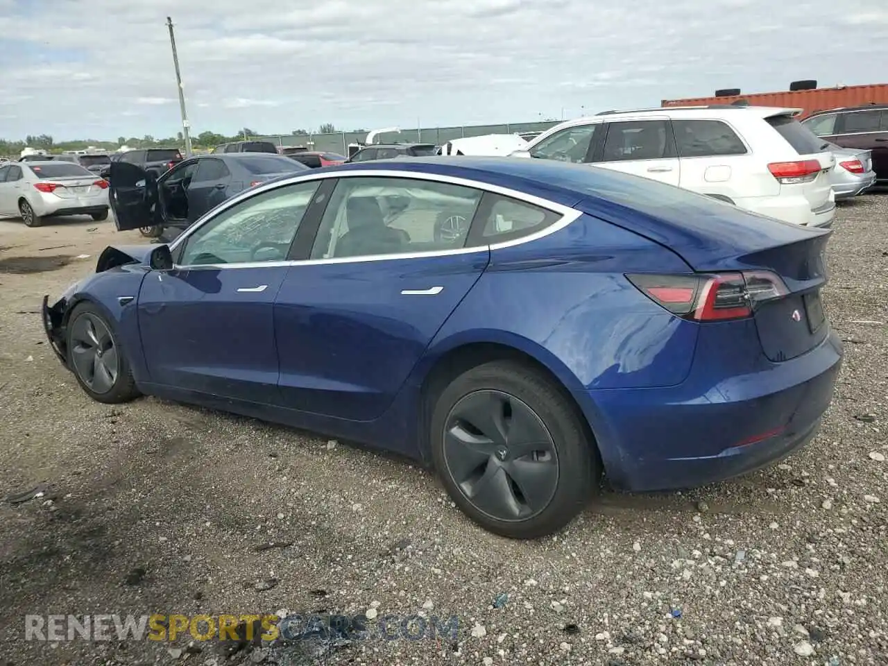 2 Photograph of a damaged car 5YJ3E1EA6LF796913 TESLA MODEL 3 2020