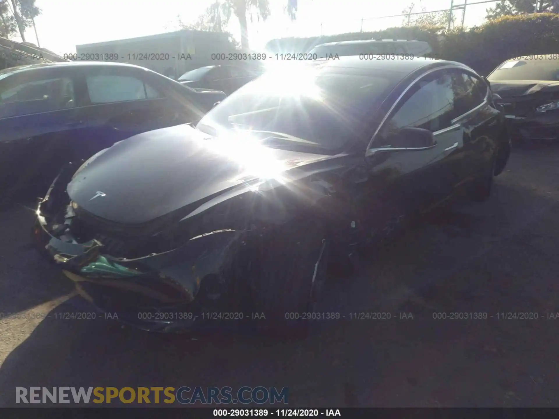 2 Photograph of a damaged car 5YJ3E1EA6LF798838 TESLA MODEL 3 2020