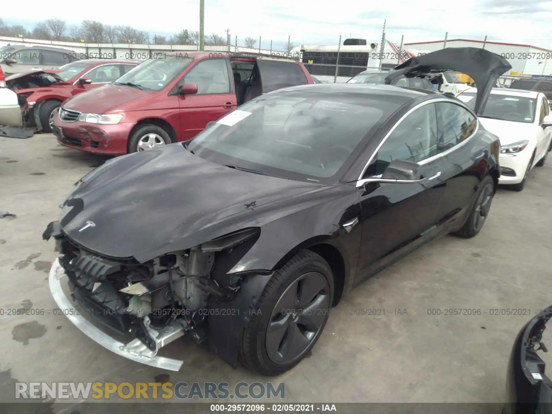 2 Photograph of a damaged car 5YJ3E1EA6LF798886 TESLA MODEL 3 2020