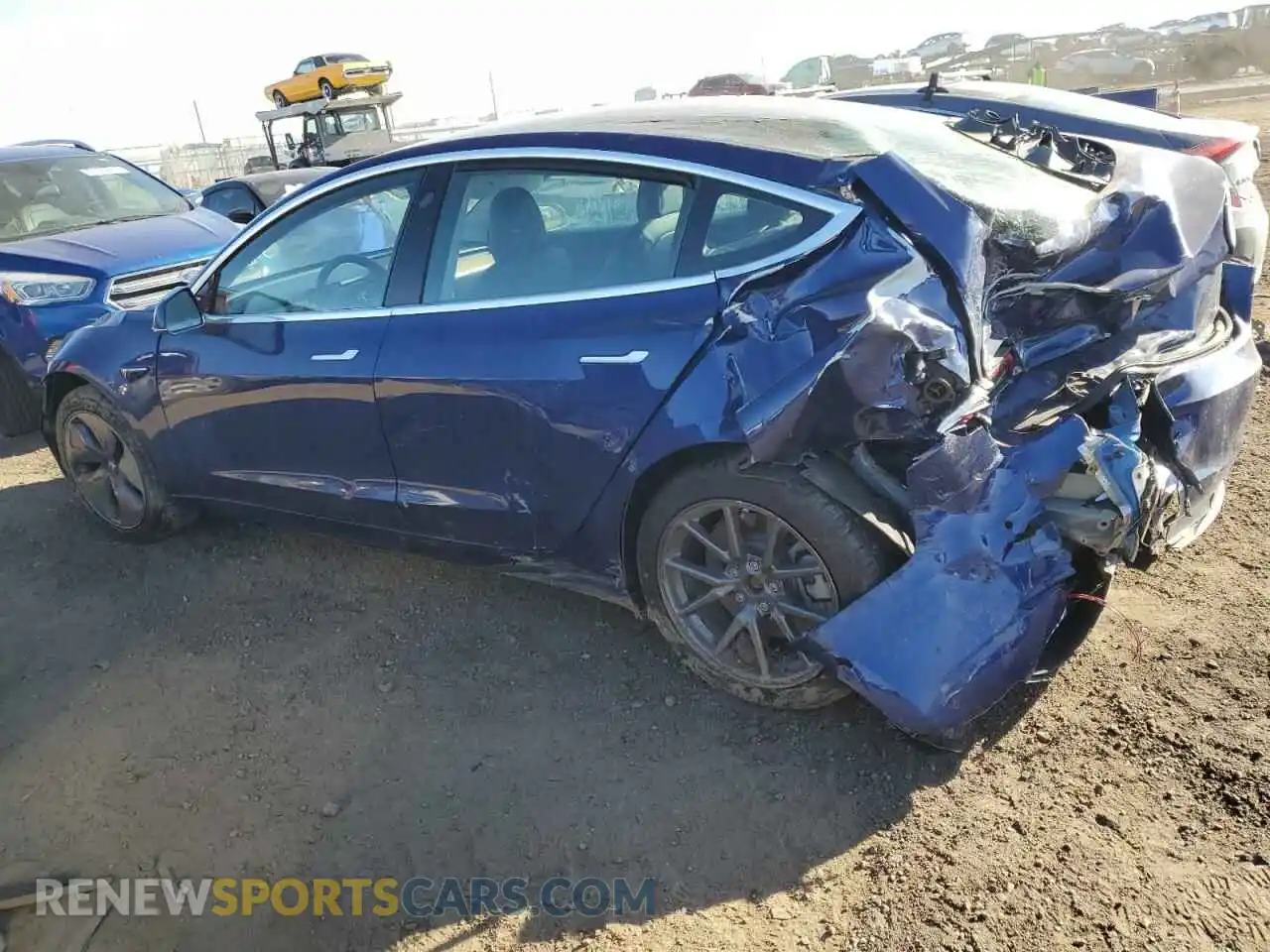 2 Photograph of a damaged car 5YJ3E1EA6LF799276 TESLA MODEL 3 2020