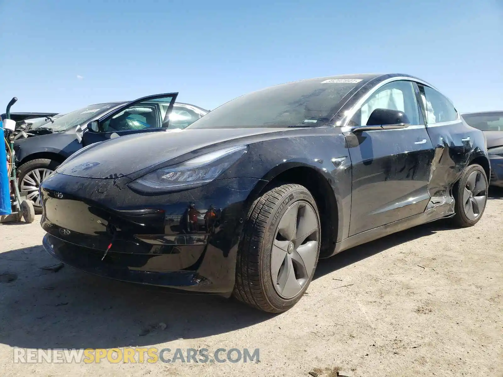 2 Photograph of a damaged car 5YJ3E1EA7LF606407 TESLA MODEL 3 2020