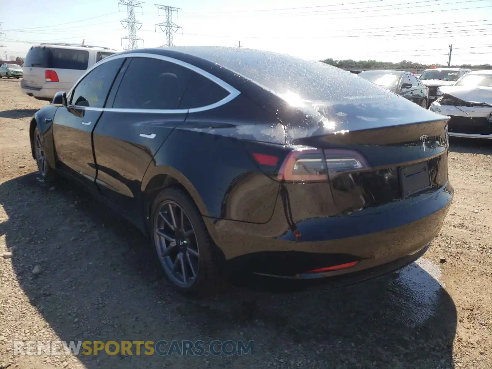 3 Photograph of a damaged car 5YJ3E1EA7LF606763 TESLA MODEL 3 2020