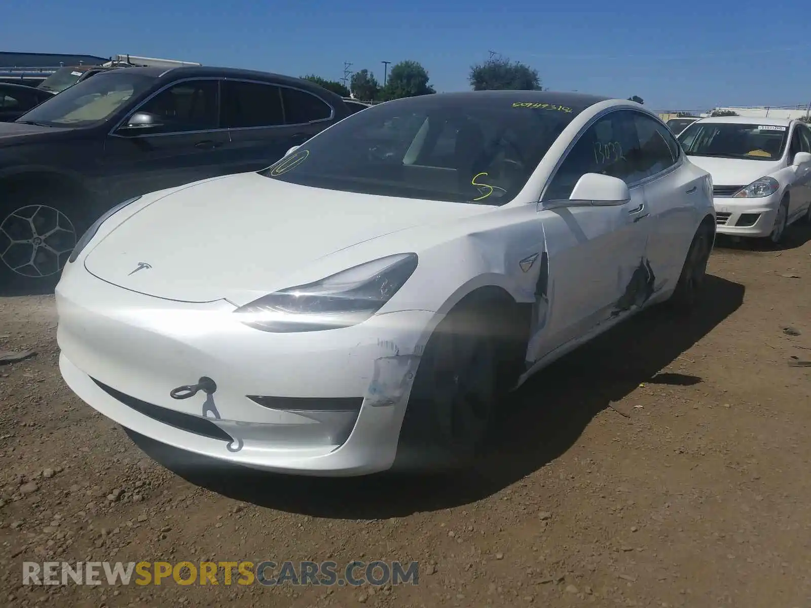 2 Фотография поврежденного автомобиля 5YJ3E1EA7LF613812 TESLA MODEL 3 2020