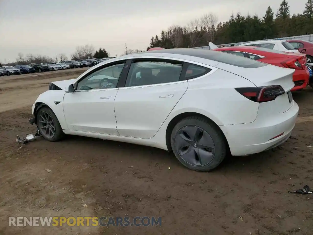 2 Photograph of a damaged car 5YJ3E1EA7LF625586 TESLA MODEL 3 2020