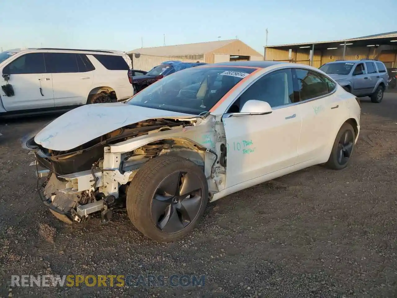 1 Photograph of a damaged car 5YJ3E1EA7LF659141 TESLA MODEL 3 2020