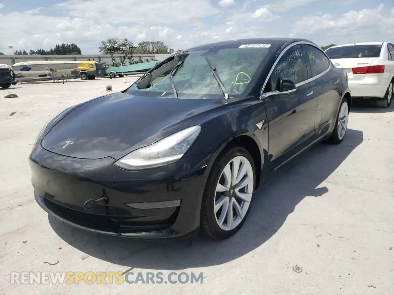 2 Photograph of a damaged car 5YJ3E1EA7LF662511 TESLA MODEL 3 2020