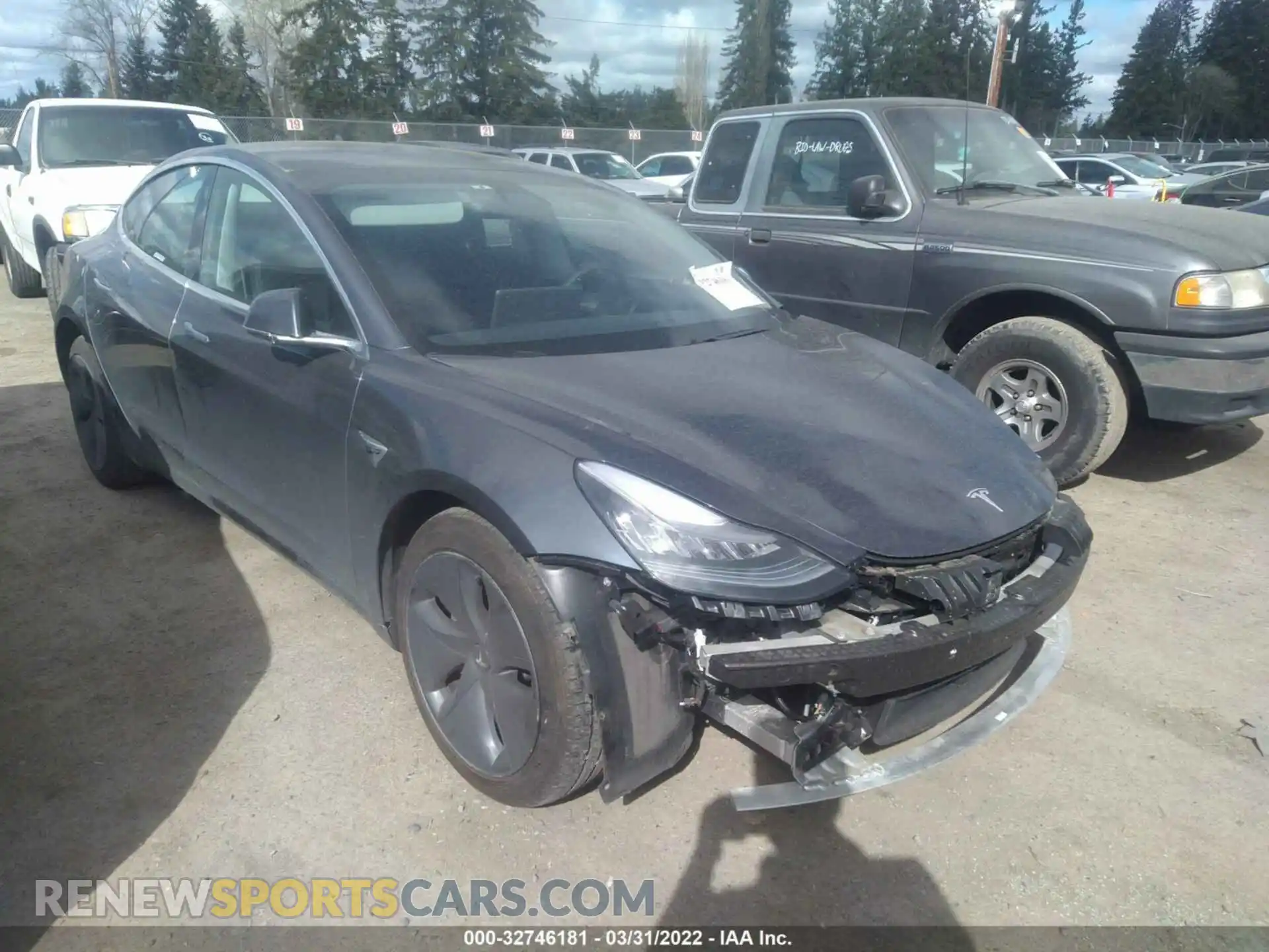1 Photograph of a damaged car 5YJ3E1EA7LF745534 TESLA MODEL 3 2020