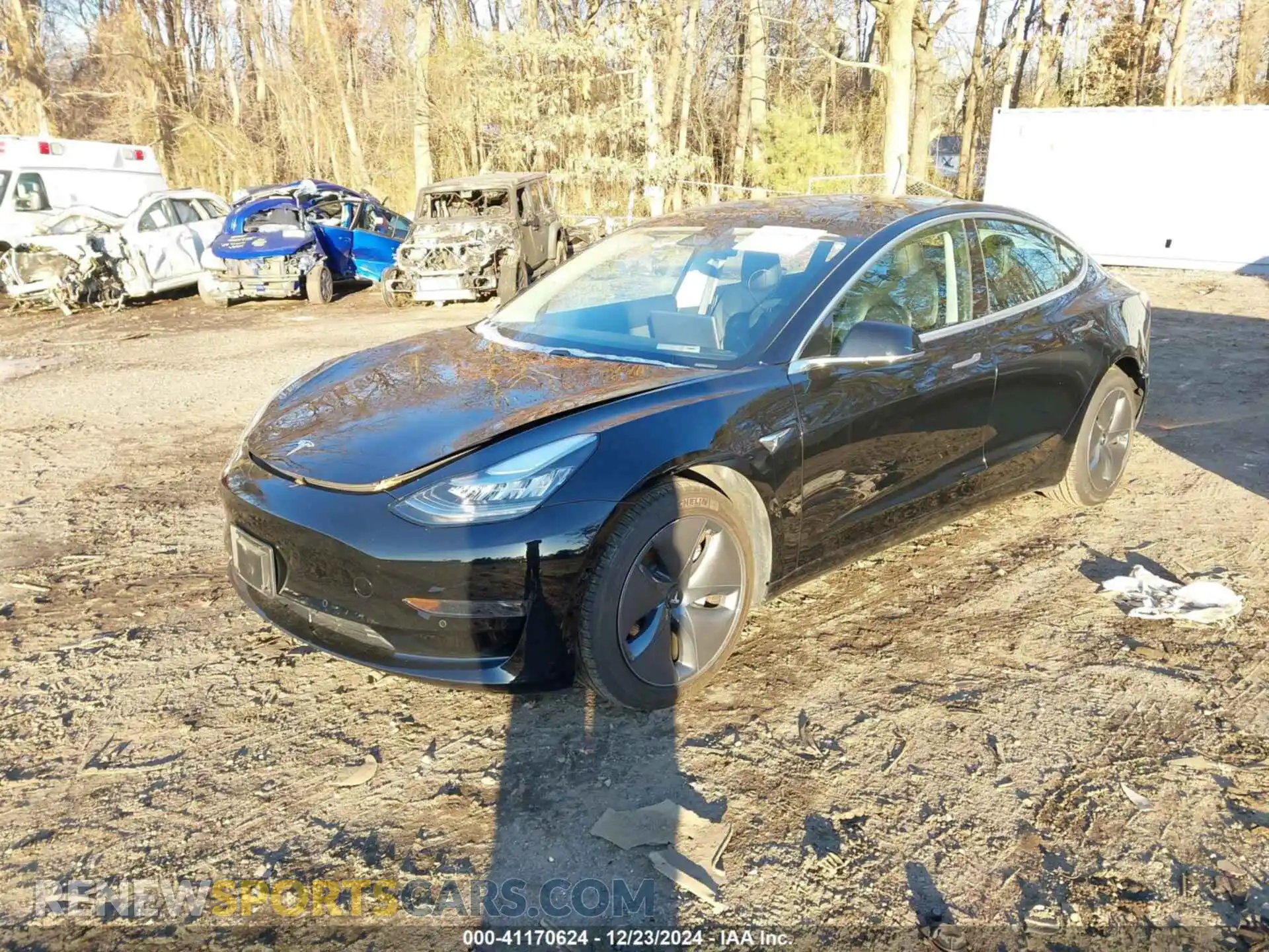 2 Photograph of a damaged car 5YJ3E1EA7LF784754 TESLA MODEL 3 2020