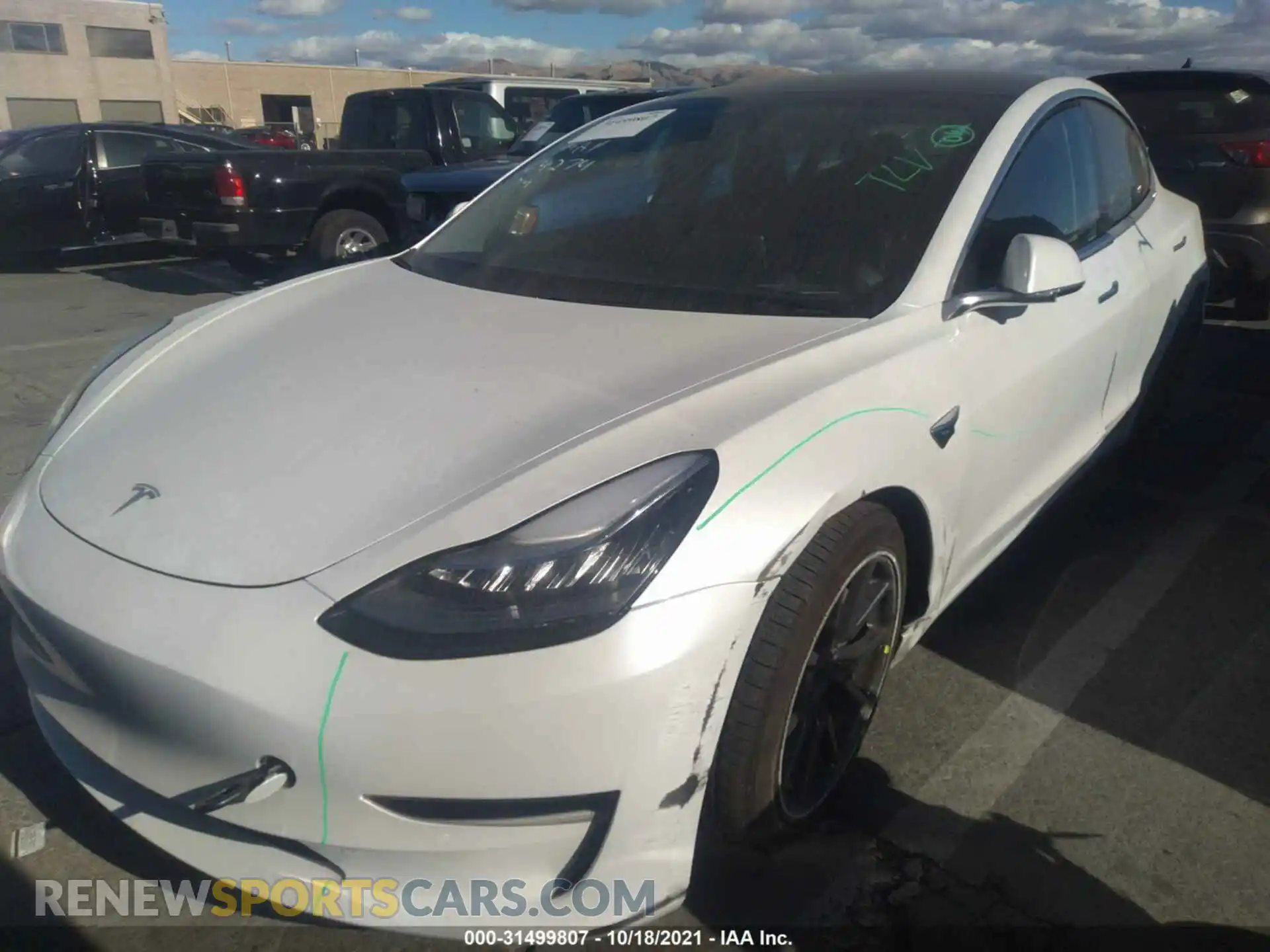 2 Фотография поврежденного автомобиля 5YJ3E1EA8LF504873 TESLA MODEL 3 2020