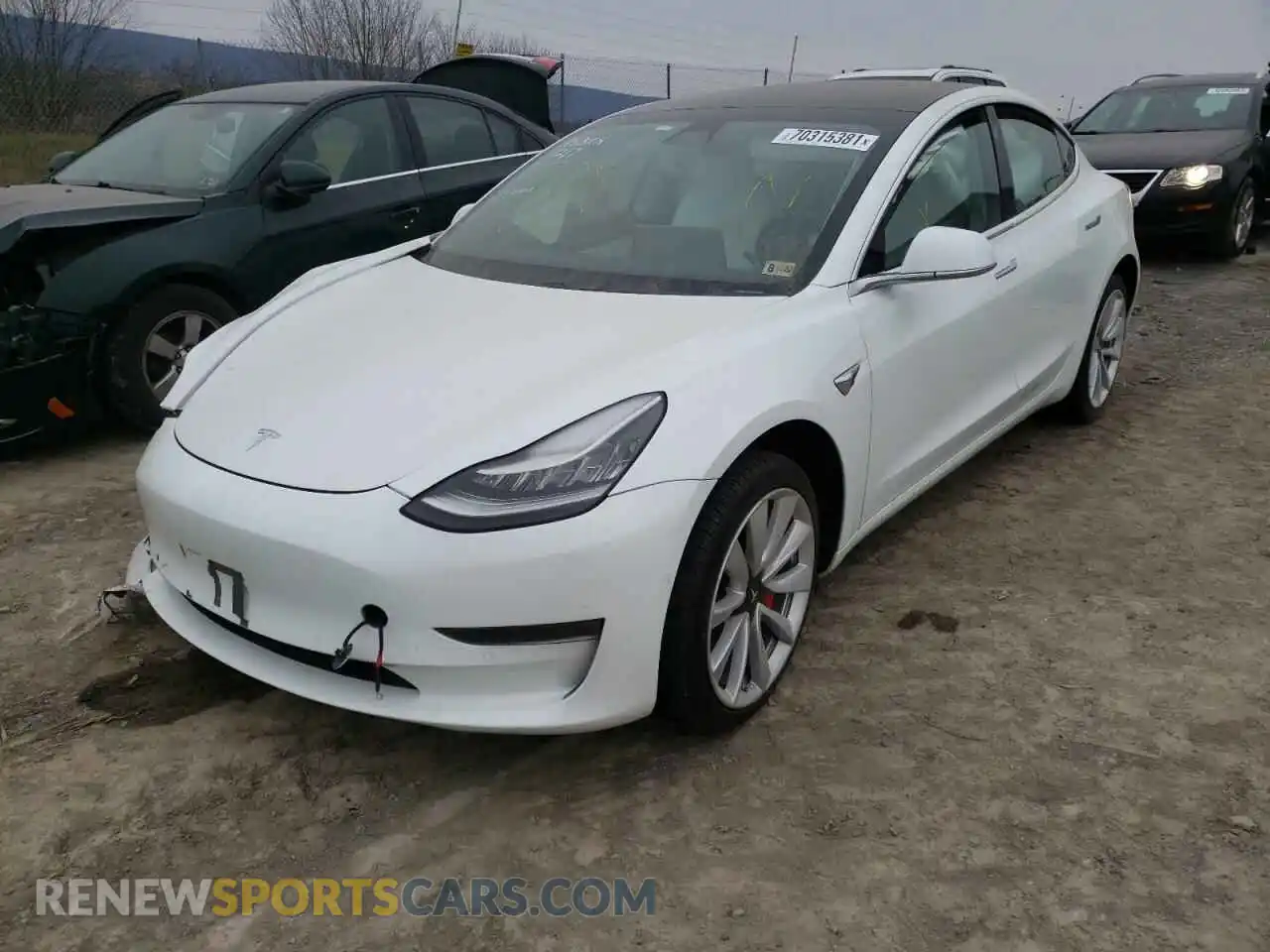 2 Photograph of a damaged car 5YJ3E1EA8LF509880 TESLA MODEL 3 2020