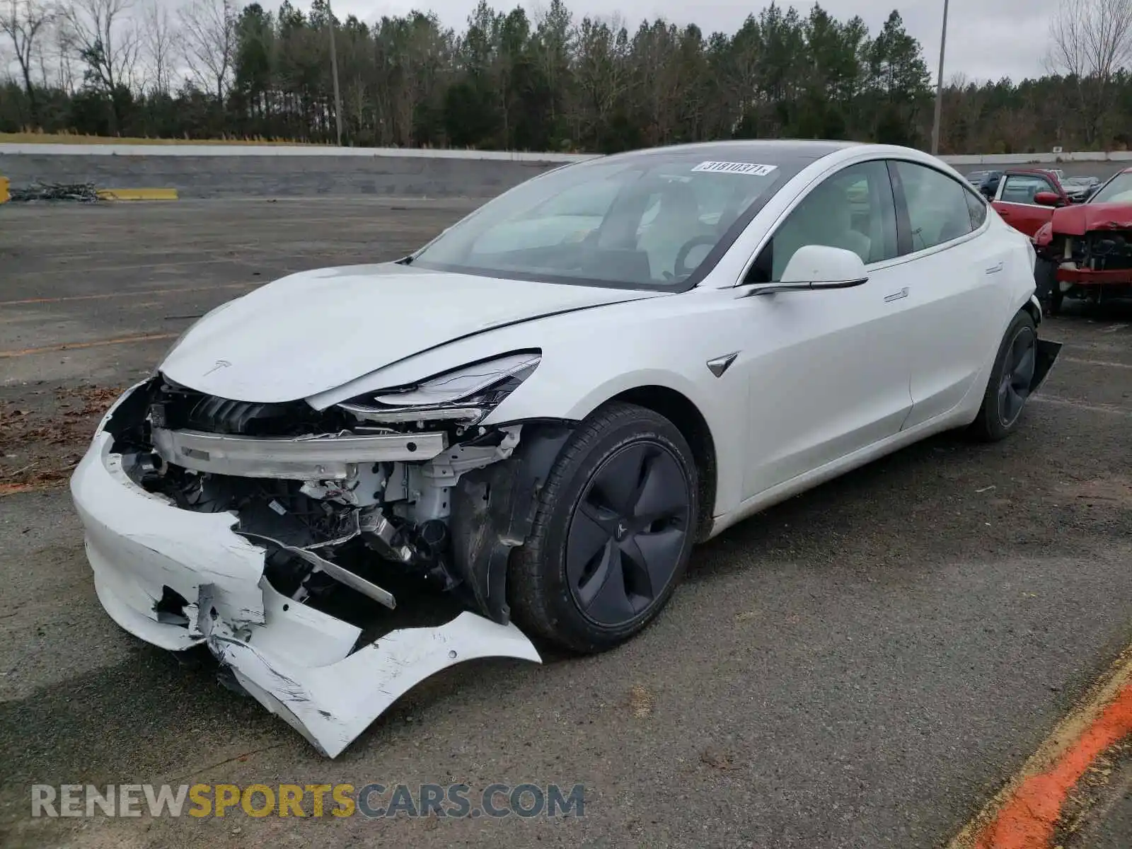 2 Photograph of a damaged car 5YJ3E1EA8LF591089 TESLA MODEL 3 2020