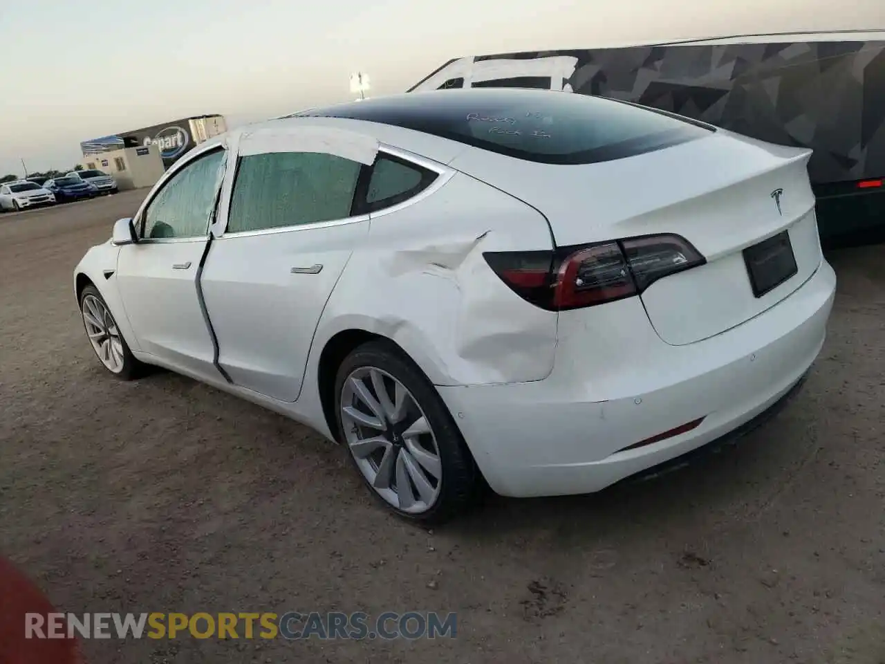 2 Photograph of a damaged car 5YJ3E1EA8LF598690 TESLA MODEL 3 2020