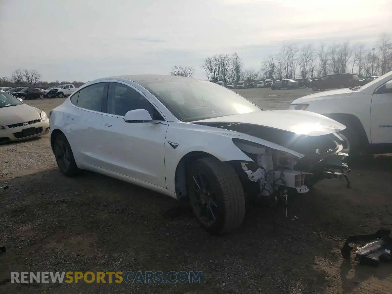 1 Photograph of a damaged car 5YJ3E1EA8LF632563 TESLA MODEL 3 2020
