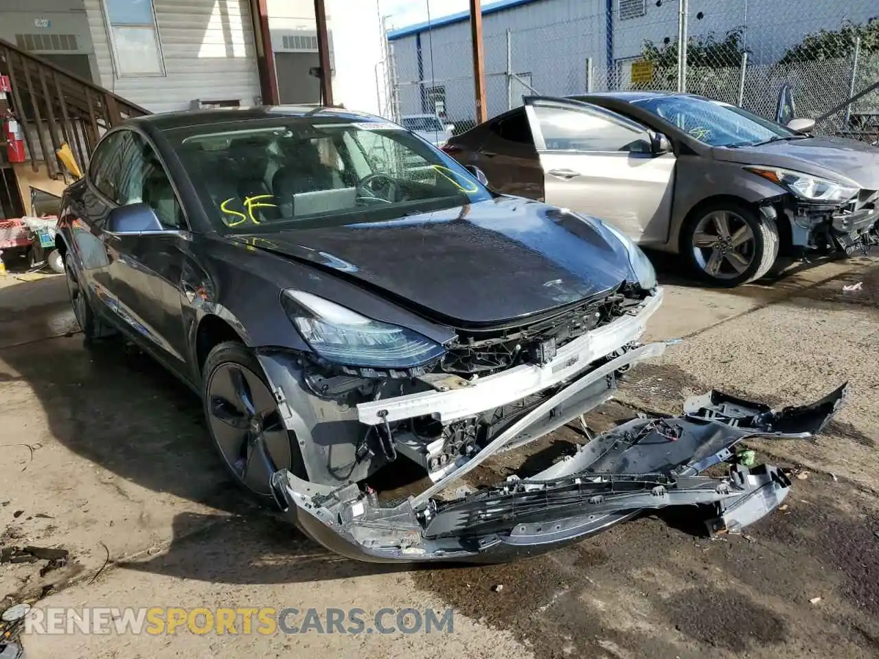 1 Photograph of a damaged car 5YJ3E1EA8LF658046 TESLA MODEL 3 2020