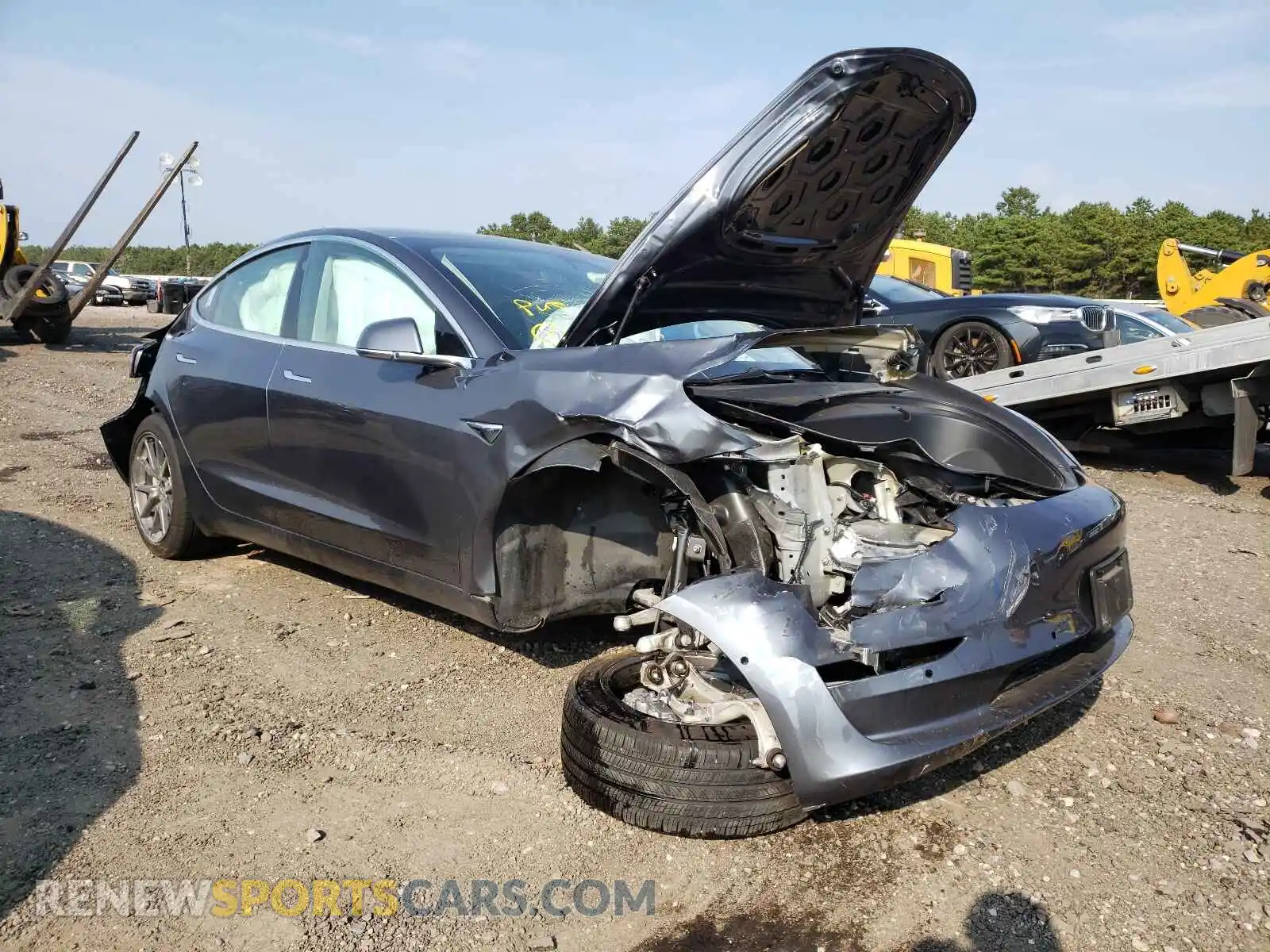 1 Photograph of a damaged car 5YJ3E1EA8LF736714 TESLA MODEL 3 2020