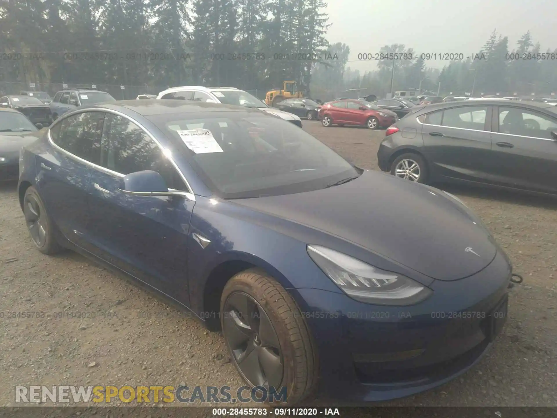 1 Photograph of a damaged car 5YJ3E1EA8LF739726 TESLA MODEL 3 2020