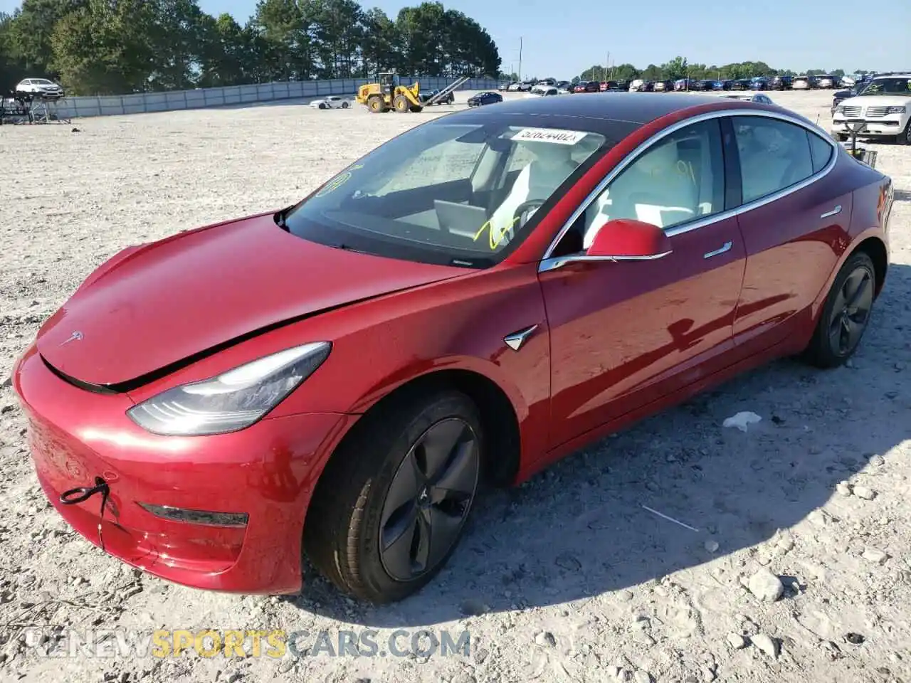 2 Photograph of a damaged car 5YJ3E1EA8LF746028 TESLA MODEL 3 2020