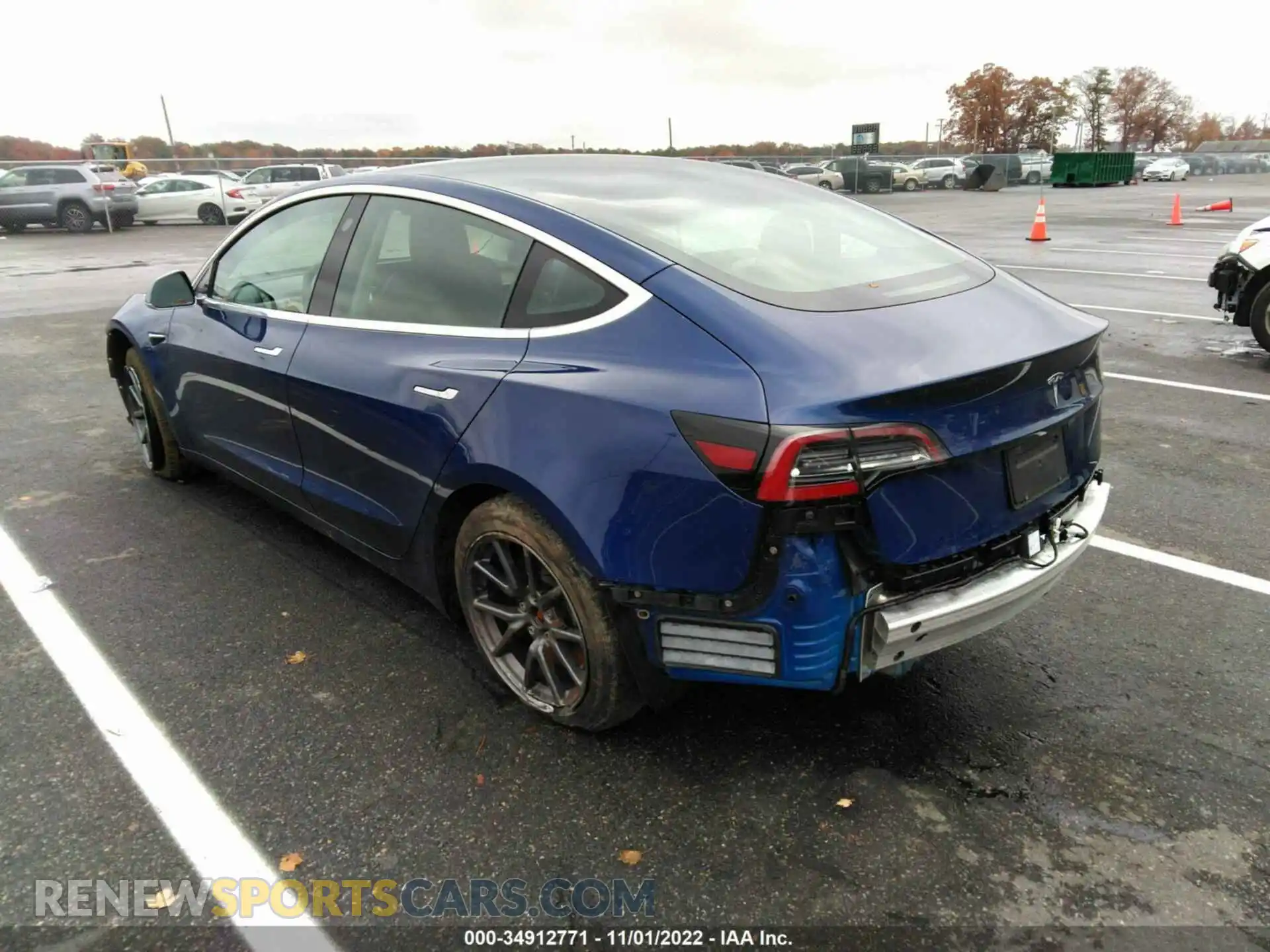 3 Photograph of a damaged car 5YJ3E1EA8LF792376 TESLA MODEL 3 2020