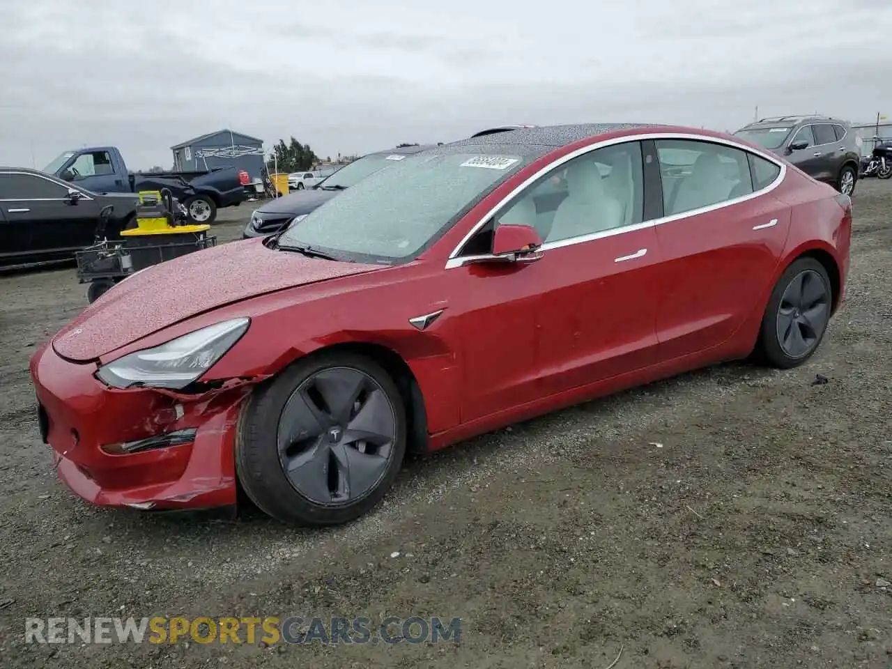 1 Photograph of a damaged car 5YJ3E1EA8LF804882 TESLA MODEL 3 2020