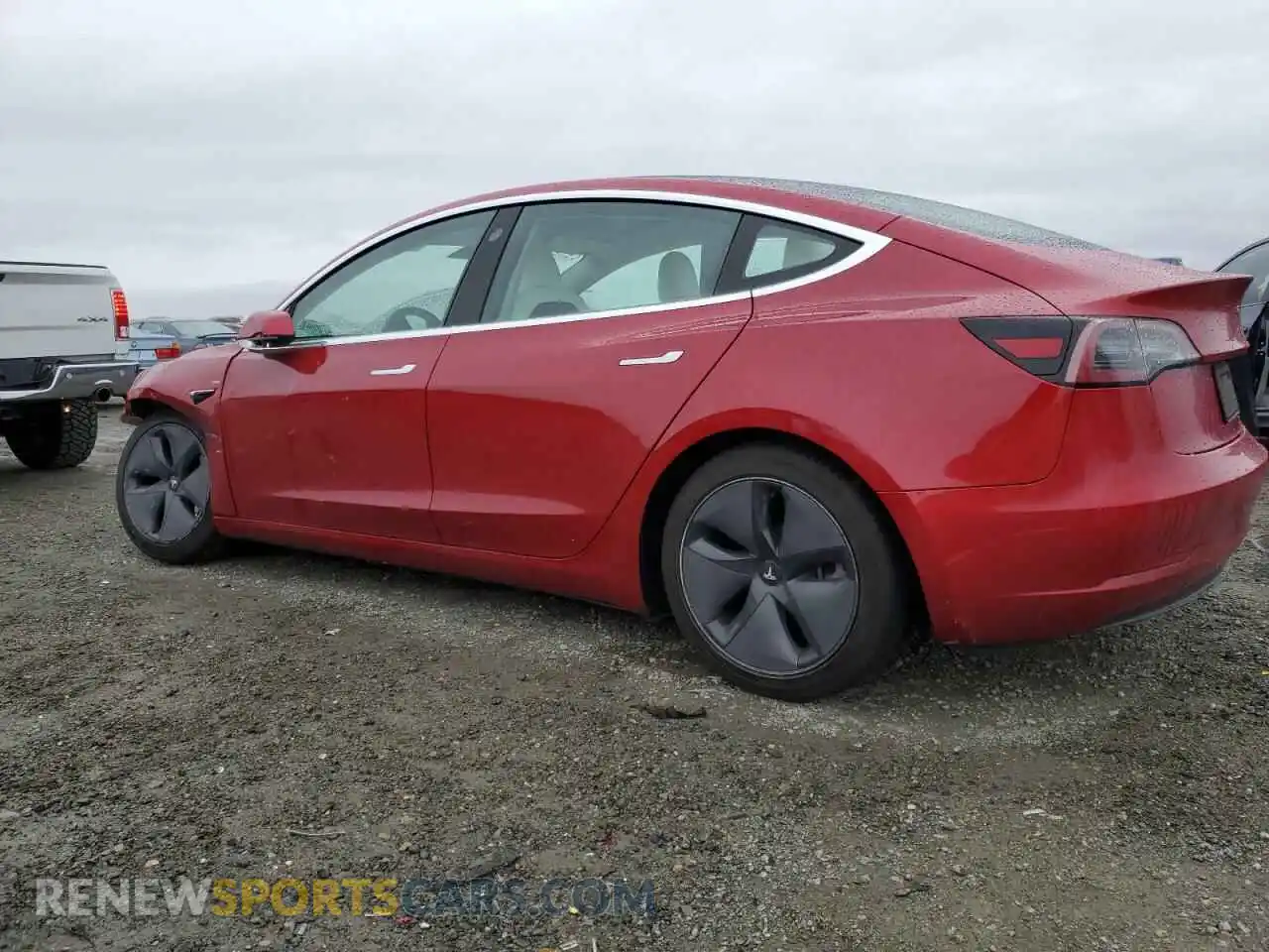 2 Photograph of a damaged car 5YJ3E1EA8LF804882 TESLA MODEL 3 2020