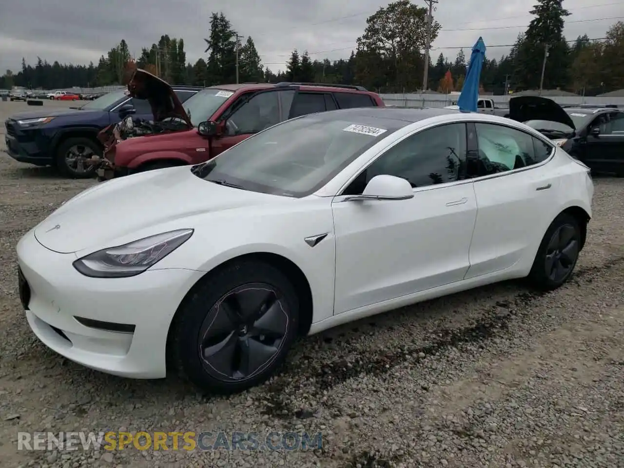 1 Photograph of a damaged car 5YJ3E1EA9LF504896 TESLA MODEL 3 2020