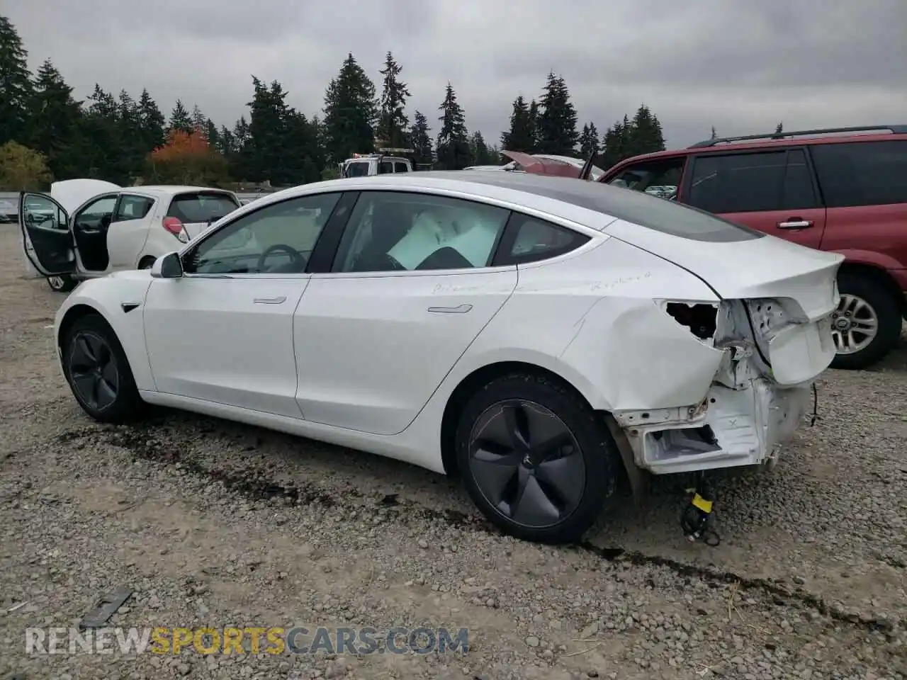 2 Photograph of a damaged car 5YJ3E1EA9LF504896 TESLA MODEL 3 2020