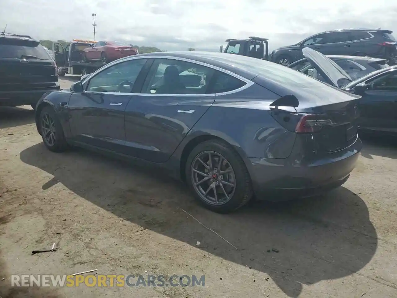 2 Photograph of a damaged car 5YJ3E1EA9LF597208 TESLA MODEL 3 2020