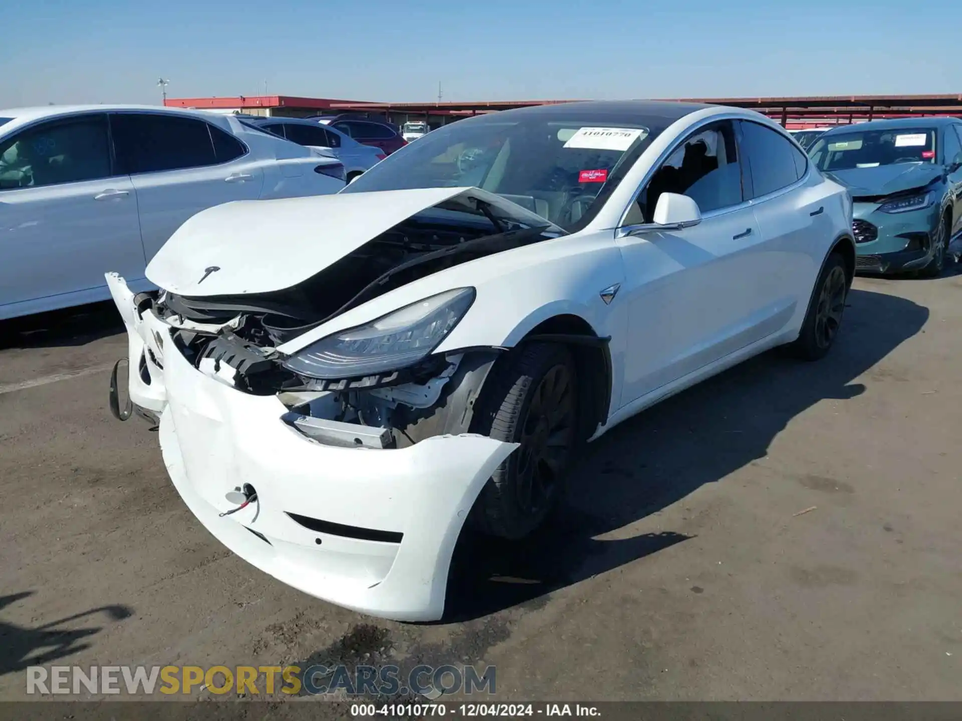 2 Photograph of a damaged car 5YJ3E1EA9LF612984 TESLA MODEL 3 2020
