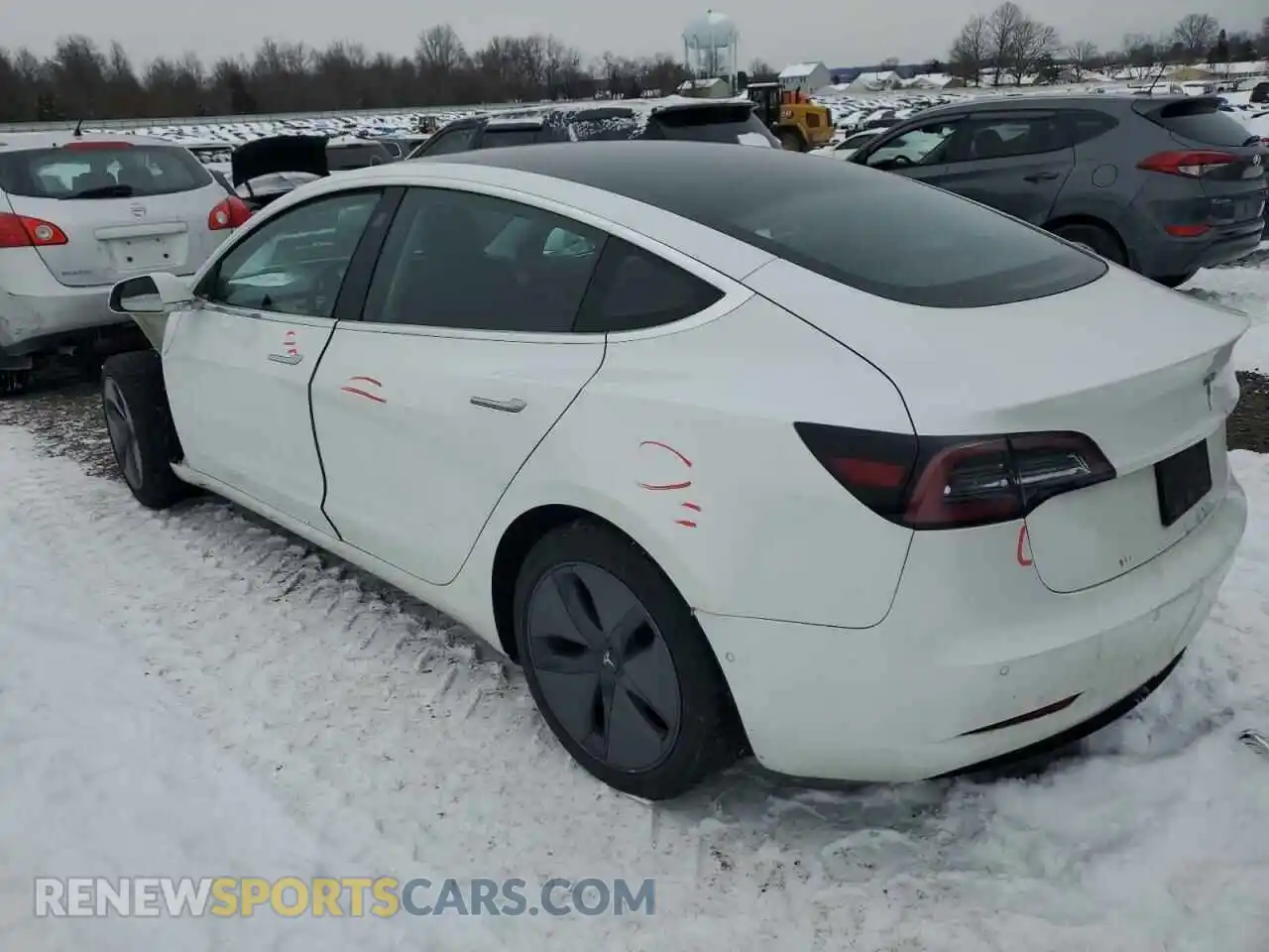 2 Photograph of a damaged car 5YJ3E1EA9LF613181 TESLA MODEL 3 2020
