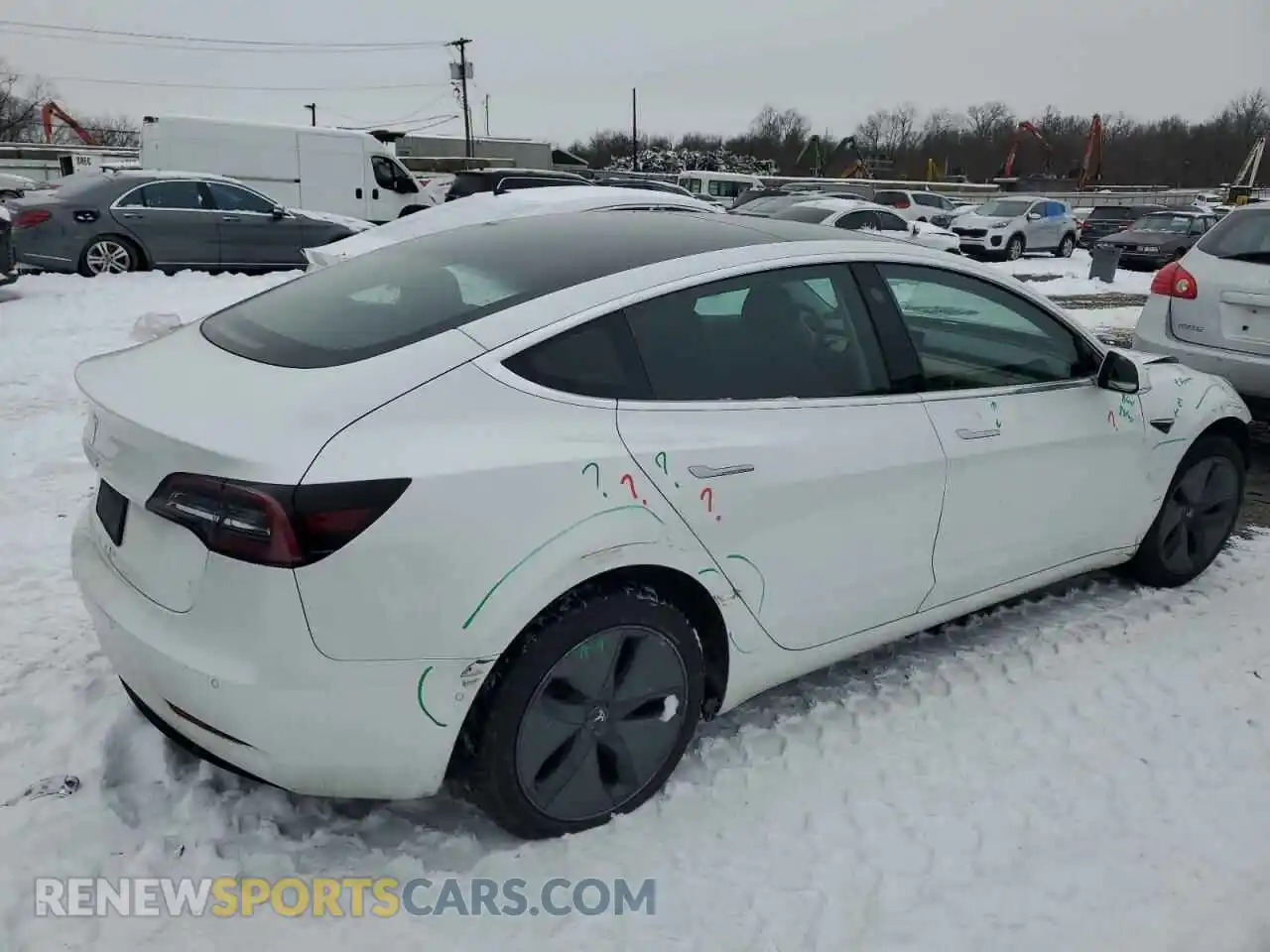 3 Photograph of a damaged car 5YJ3E1EA9LF613181 TESLA MODEL 3 2020