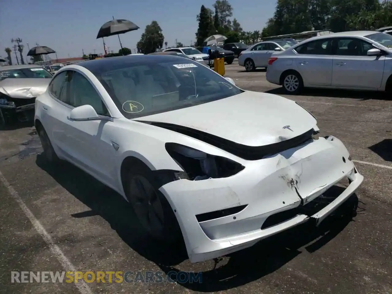 1 Photograph of a damaged car 5YJ3E1EA9LF615691 TESLA MODEL 3 2020