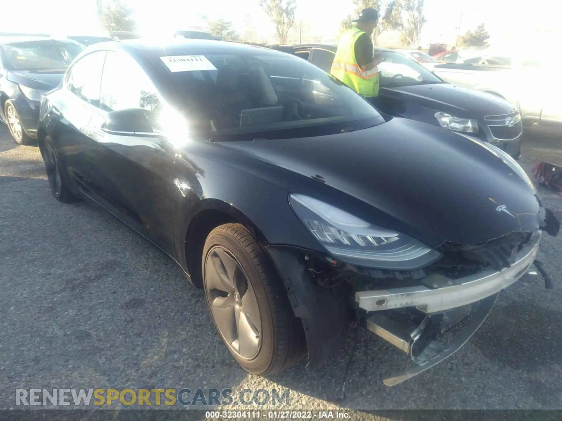 1 Фотография поврежденного автомобиля 5YJ3E1EA9LF630076 TESLA MODEL 3 2020