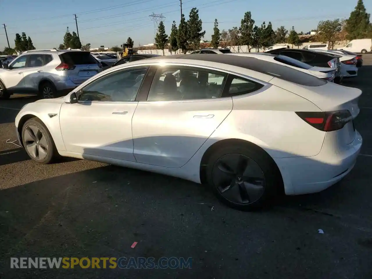 2 Photograph of a damaged car 5YJ3E1EA9LF633236 TESLA MODEL 3 2020