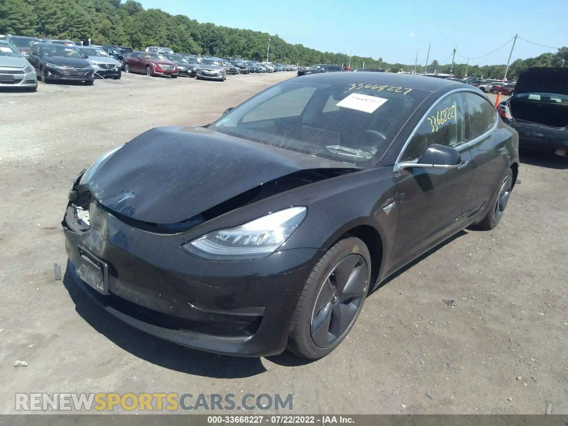 2 Photograph of a damaged car 5YJ3E1EA9LF657388 TESLA MODEL 3 2020