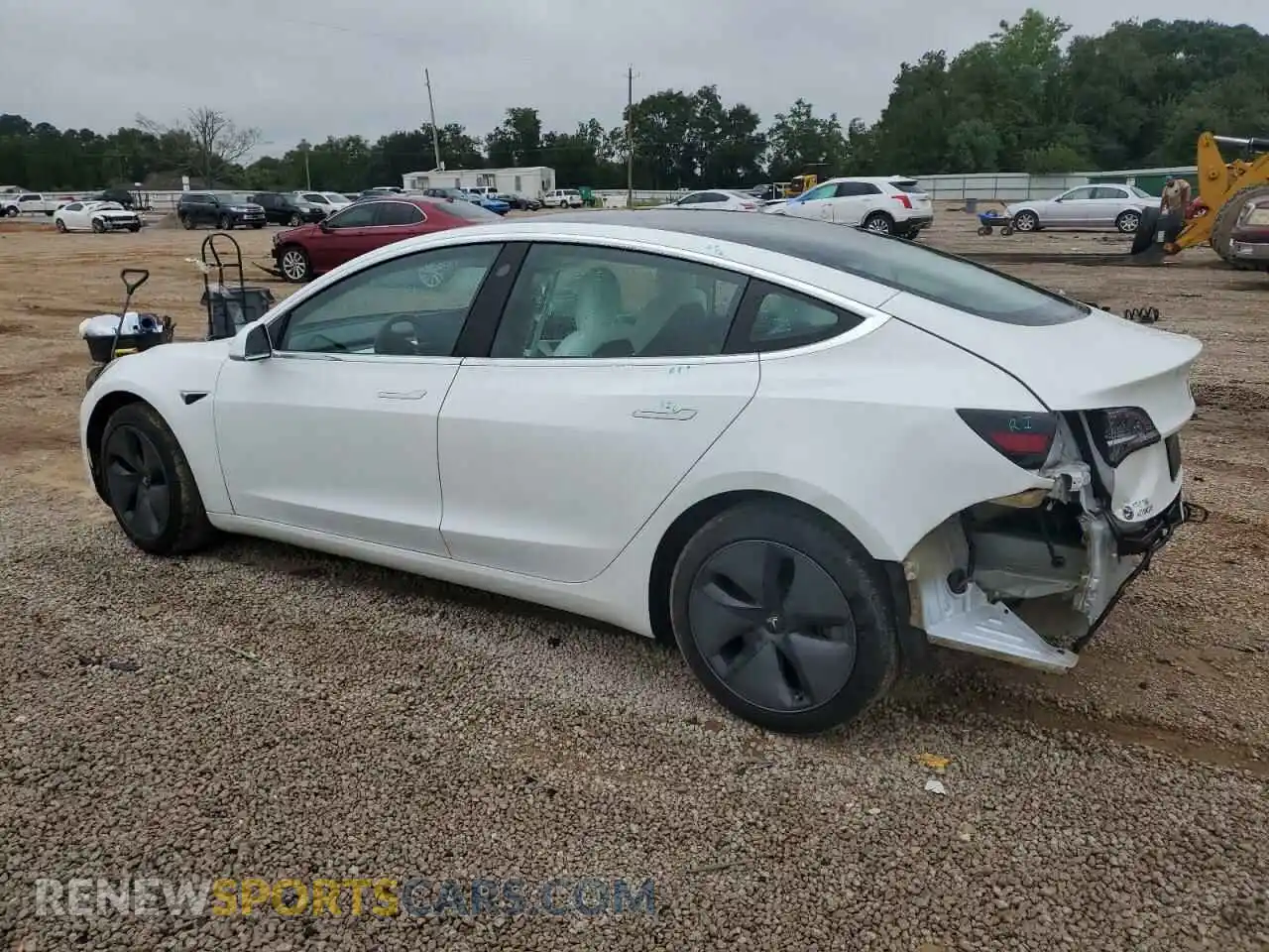 2 Photograph of a damaged car 5YJ3E1EA9LF703673 TESLA MODEL 3 2020