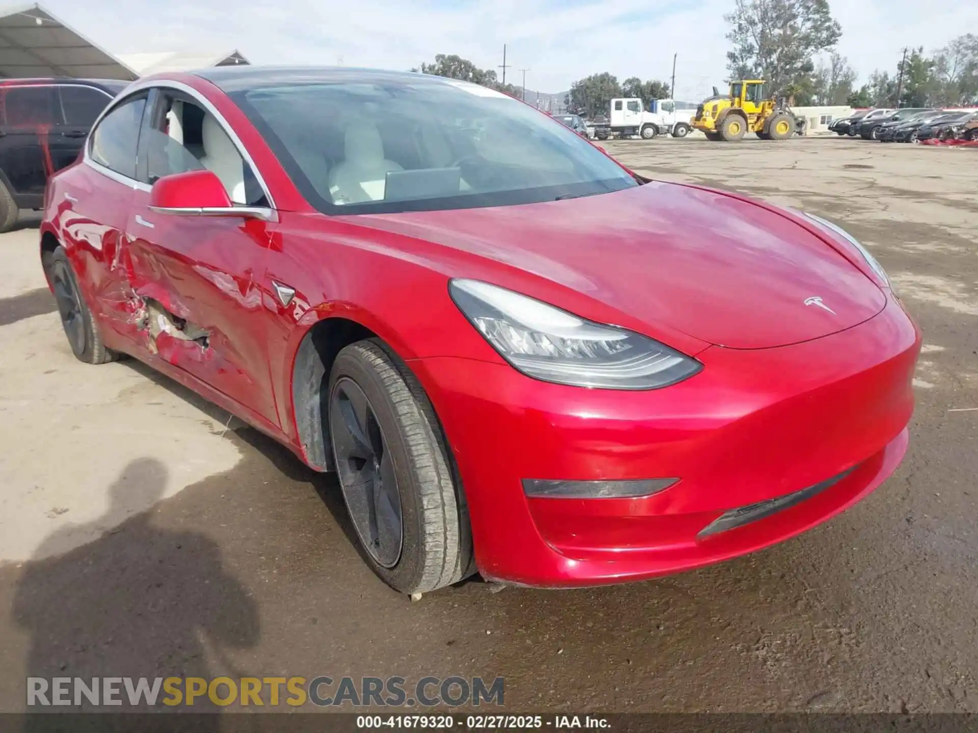 1 Photograph of a damaged car 5YJ3E1EA9LF718027 TESLA MODEL 3 2020