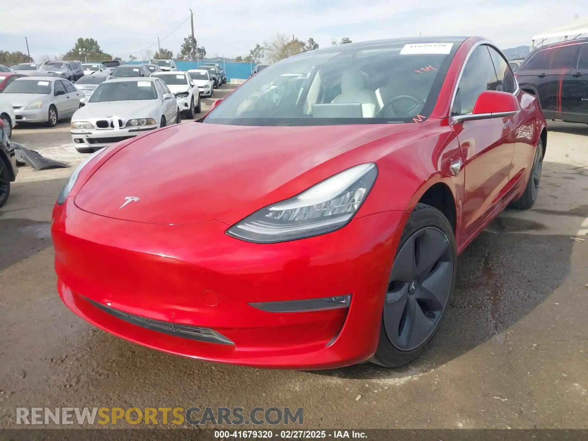 2 Photograph of a damaged car 5YJ3E1EA9LF718027 TESLA MODEL 3 2020