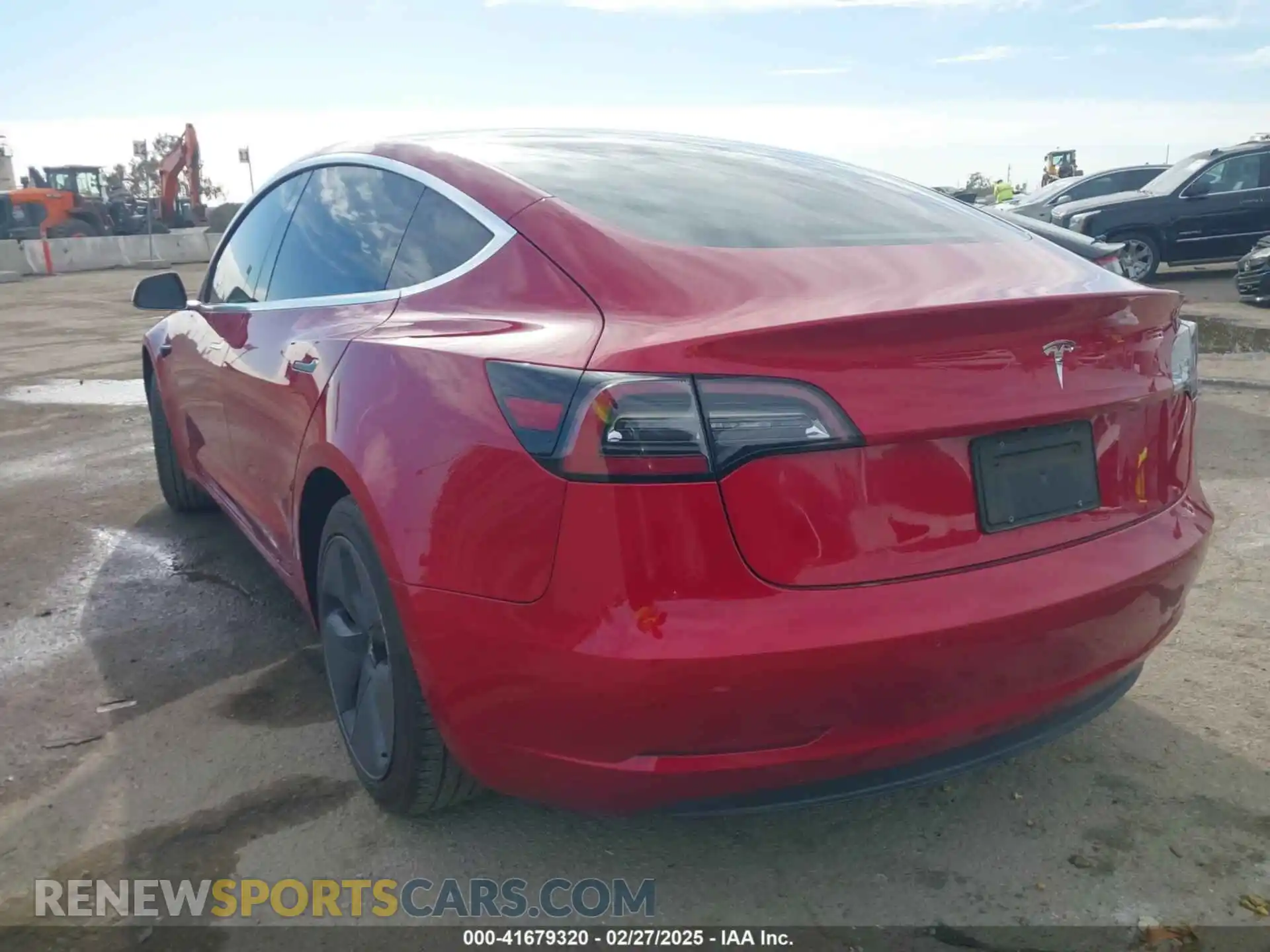 3 Photograph of a damaged car 5YJ3E1EA9LF718027 TESLA MODEL 3 2020