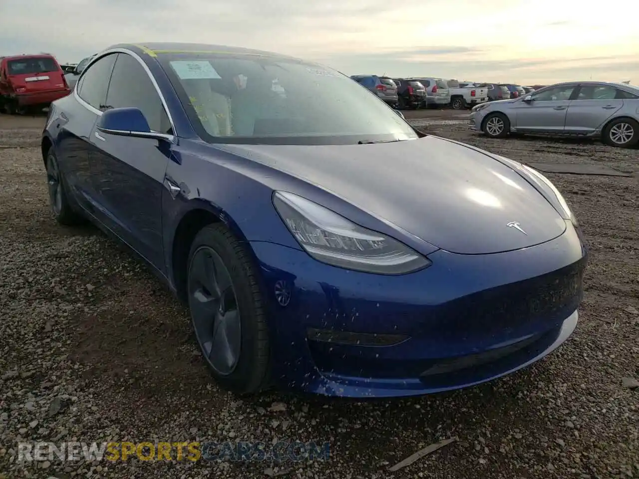 1 Photograph of a damaged car 5YJ3E1EA9LF740934 TESLA MODEL 3 2020