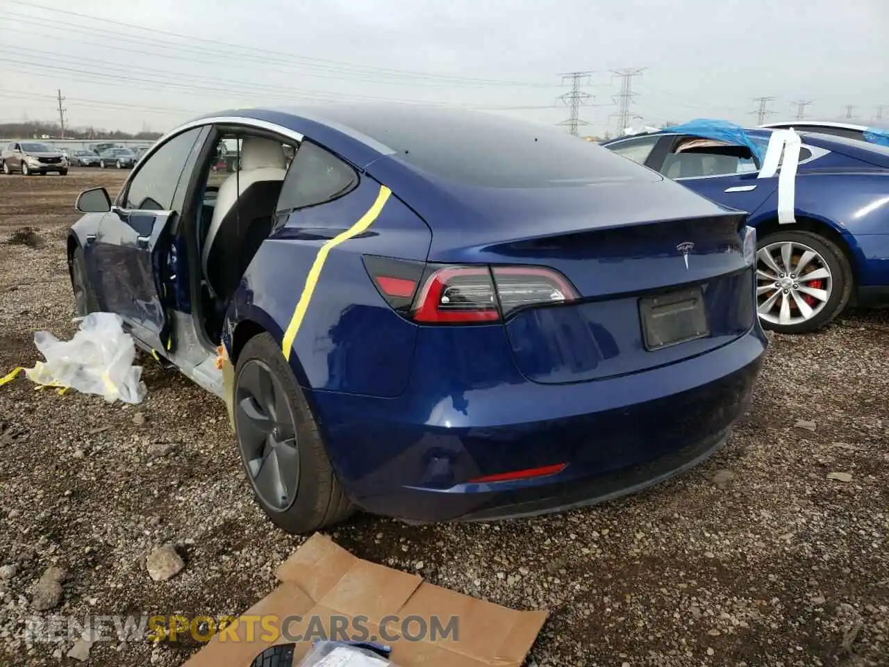 3 Photograph of a damaged car 5YJ3E1EA9LF740934 TESLA MODEL 3 2020