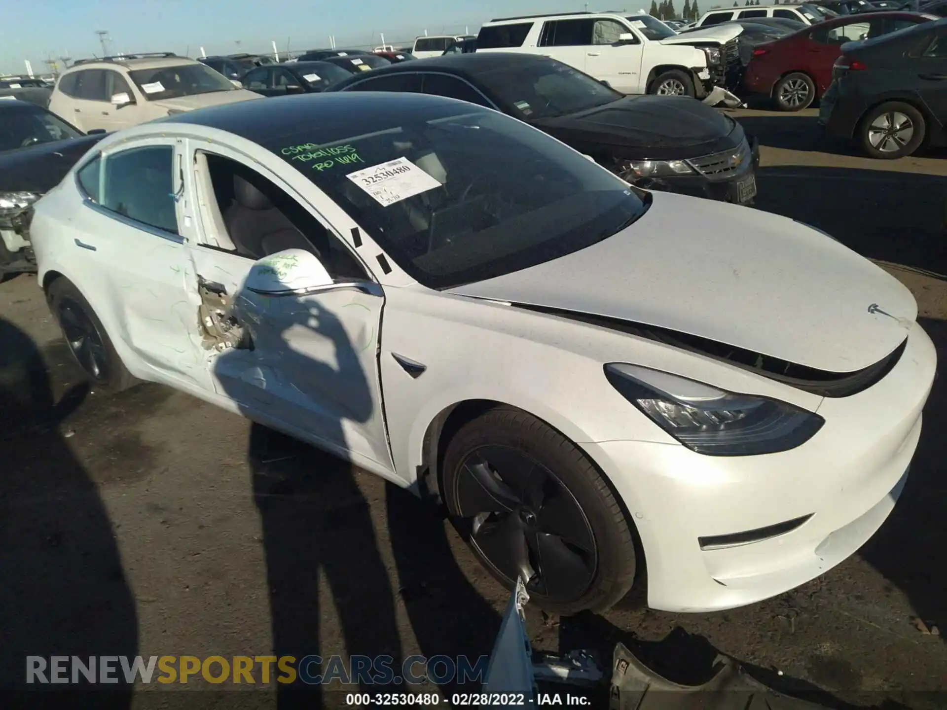 1 fotografías del automóvil dañado 5YJ3E1EA9LF804583 TESLA MODEL 3 2020