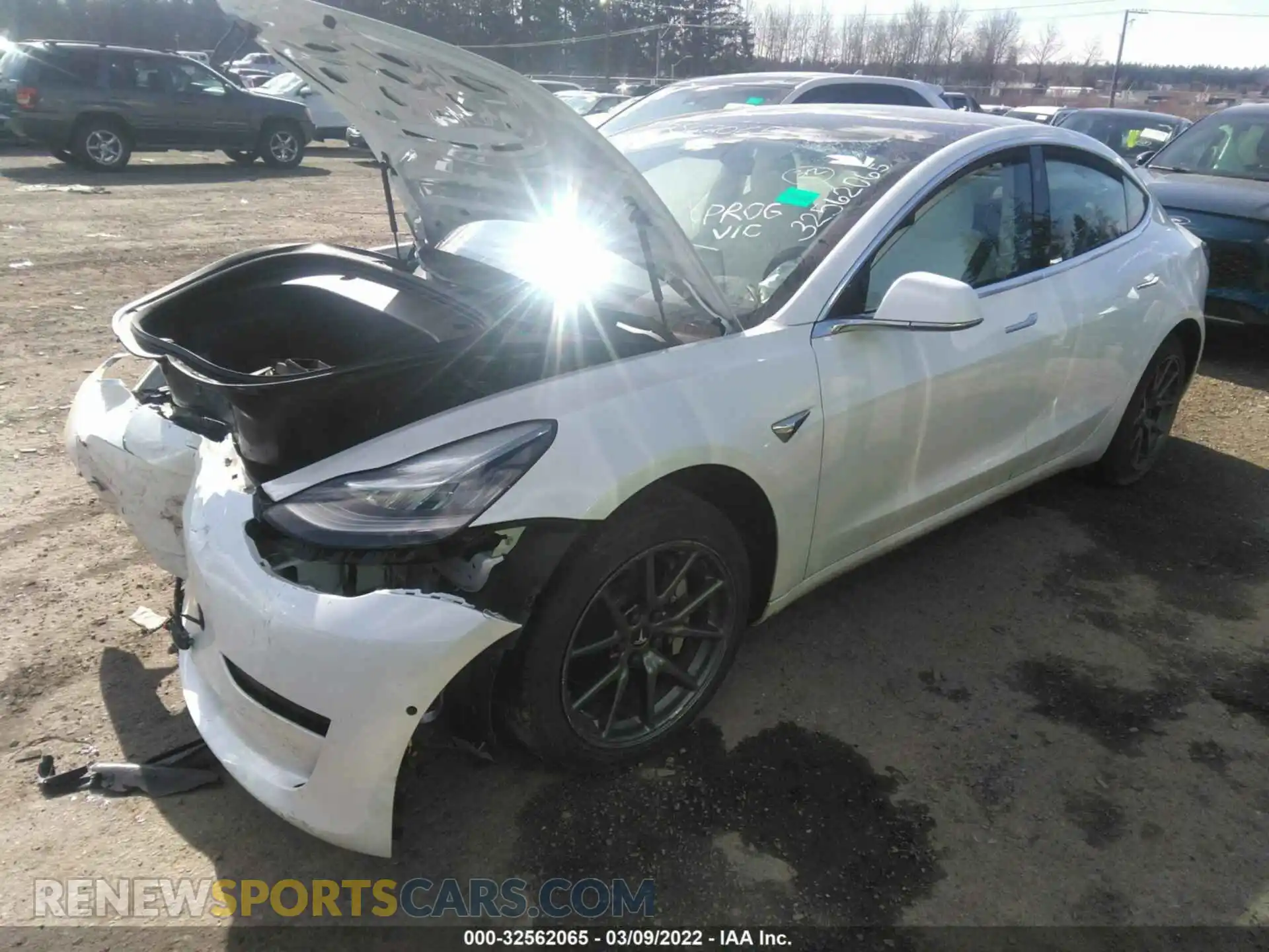 2 Photograph of a damaged car 5YJ3E1EA9LF804969 TESLA MODEL 3 2020