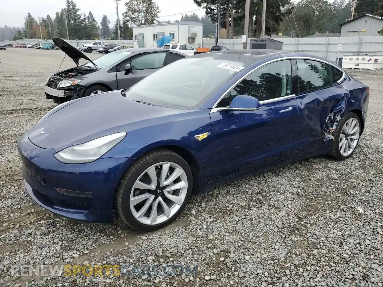 1 Photograph of a damaged car 5YJ3E1EA9LF806270 TESLA MODEL 3 2020