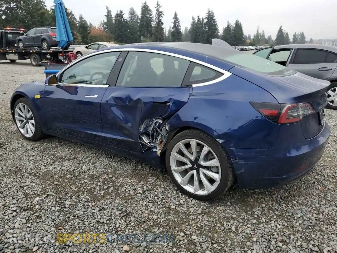 2 Photograph of a damaged car 5YJ3E1EA9LF806270 TESLA MODEL 3 2020