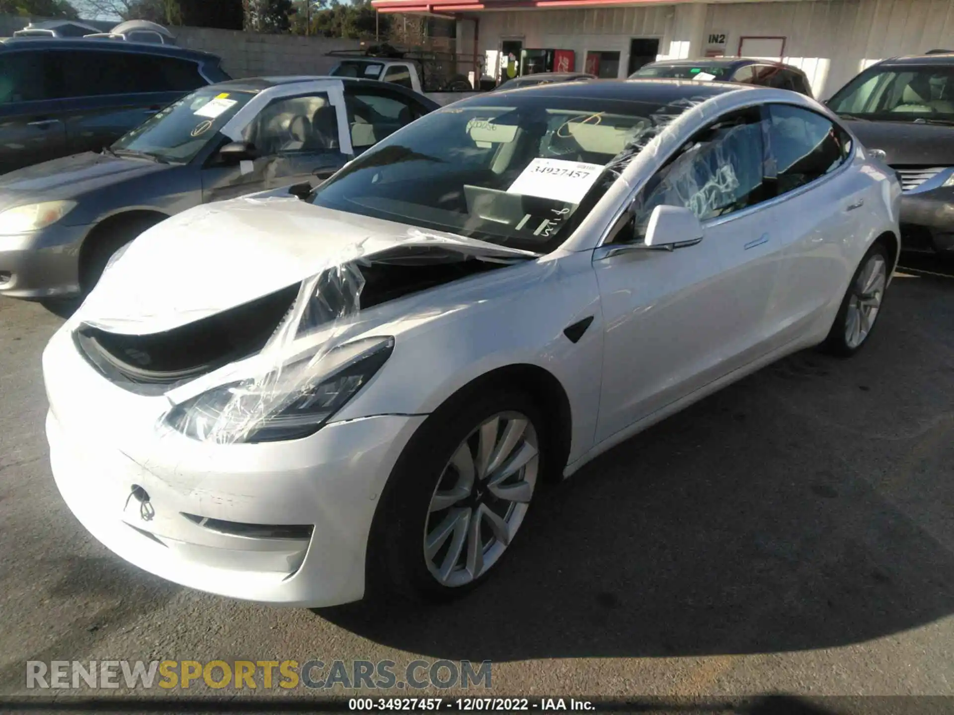 2 Photograph of a damaged car 5YJ3E1EA9LF806446 TESLA MODEL 3 2020