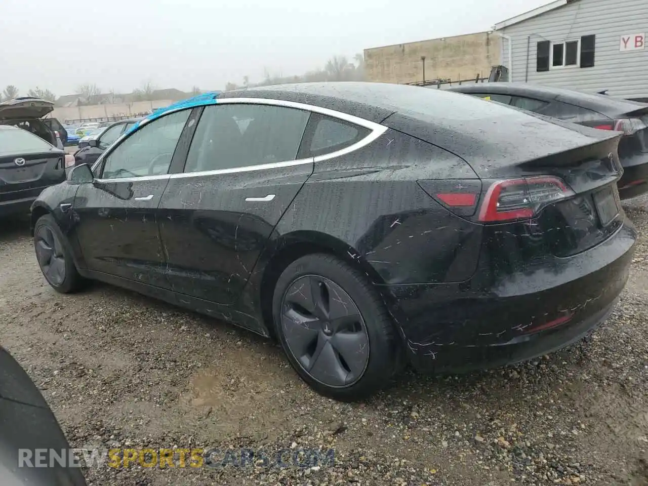 2 fotografías del automóvil dañado 5YJ3E1EAXLF609253 TESLA MODEL 3 2020