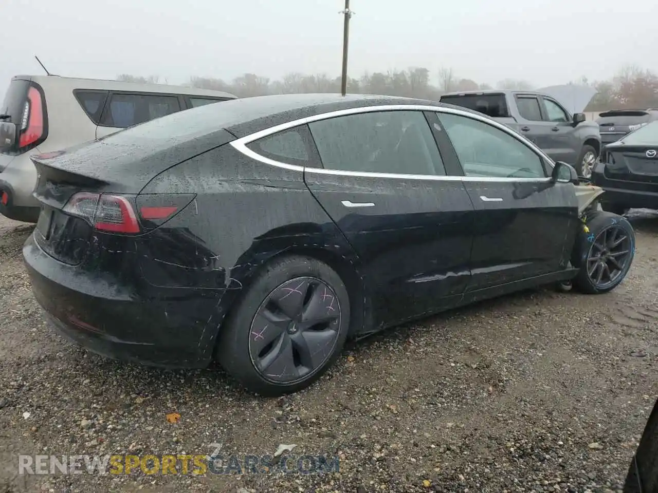 3 fotografías del automóvil dañado 5YJ3E1EAXLF609253 TESLA MODEL 3 2020